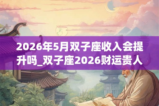2026年5月双子座收入会提升吗_双子座2026财运贵人