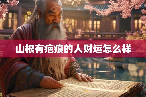 山根有疤痕的人财运怎么样