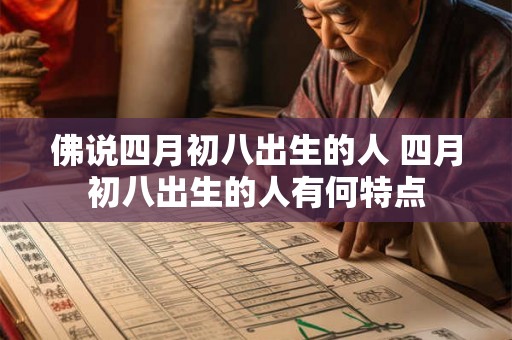 佛说四月初八出生的人 四月初八出生的人有何特点