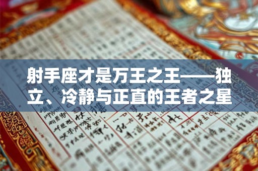 射手座才是万王之王——独立、冷静与正直的王者之星