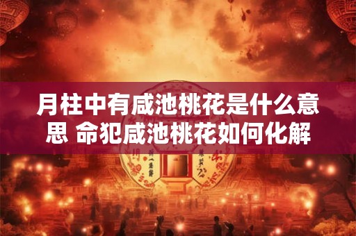 月柱中有咸池桃花是什么意思 命犯咸池桃花如何化解