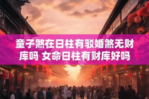 童子煞在日柱有驳婚煞无财库吗 女命日柱有财库好吗