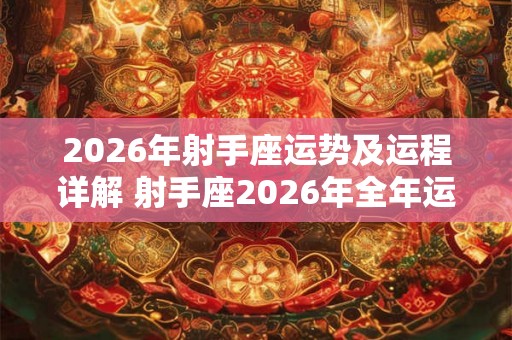 2026年射手座运势及运程详解 射手座2026年全年运势