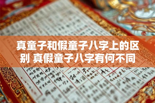 真童子和假童子八字上的区别 真假童子八字有何不同 真童子和假童子八字上的区别 真假童子八字有何不同