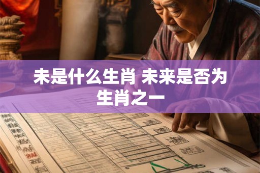 未是什么生肖 未来是否为生肖之一