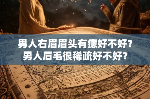 男人右眉眉头有痣好不好？男人眉毛很稀疏好不好？