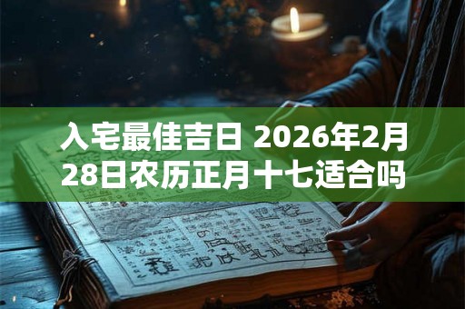 入宅最佳吉日 2026年2月28日农历正月十七适合吗