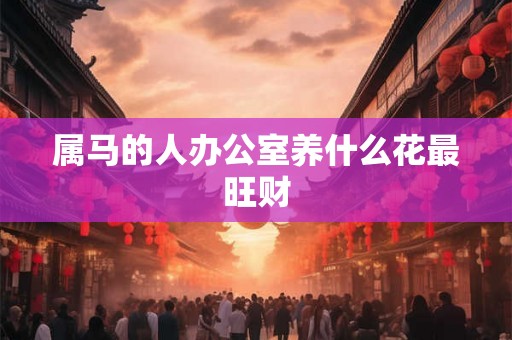 属马的人办公室养什么花最旺财