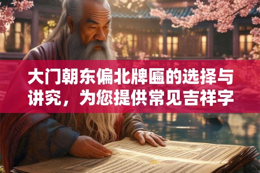 大门朝东偏北牌匾的选择与讲究，为您提供常见吉祥字推荐