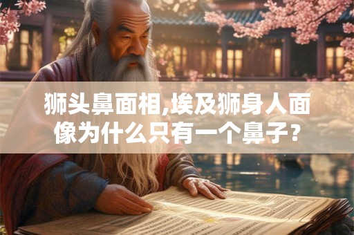 狮头鼻面相,埃及狮身人面像为什么只有一个鼻子？