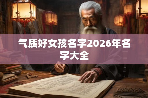 气质好女孩名字2026年名字大全