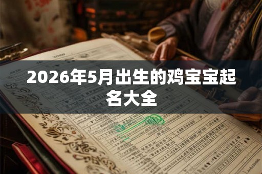 2026年5月出生的鸡宝宝起名大全