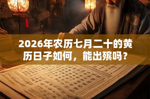 2026年农历七月二十的黄历日子如何，能出殡吗？