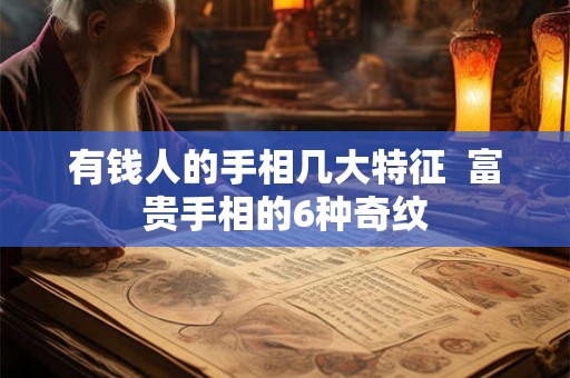 有钱人的手相几大特征  富贵手相的6种奇纹