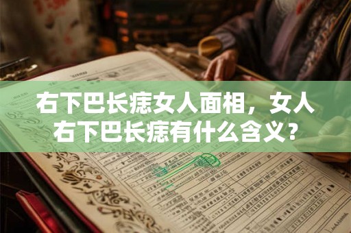 右下巴长痣女人面相,女人右下巴长痣有什么含义? 右下巴长痣女人面相,女人右下巴长痣有什么含义?