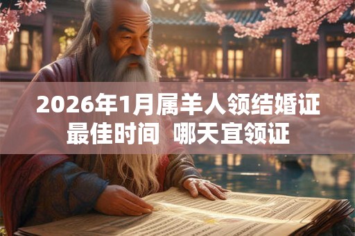 2026年1月属羊人领结婚证最佳时间  哪天宜领证