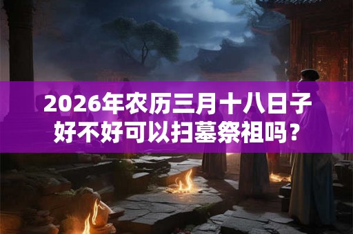 2026年农历三月十八日子好不好可以扫墓祭祖吗？