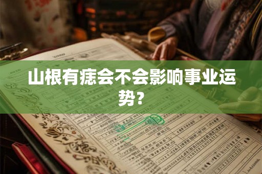 山根有痣会不会影响事业运势？