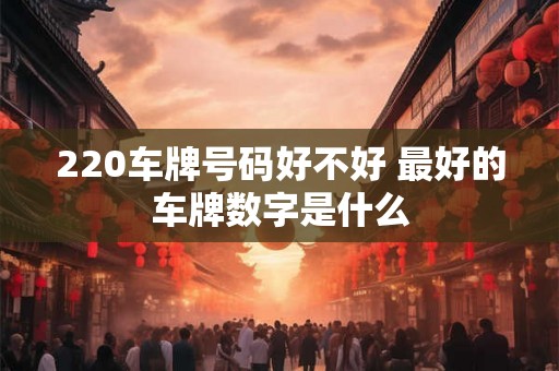 220车牌号码好不好 最好的车牌数字是什么
