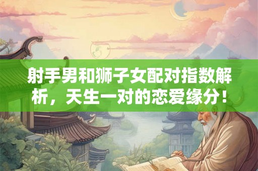 射手男和狮子女配对指数解析，天生一对的恋爱缘分！