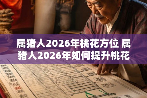 属猪人2026年桃花方位 属猪人2026年如何提升桃花运 属猪人2026年桃花方位 属猪人2026年如何提升桃花运