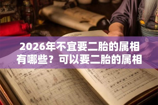 2026年不宜要二胎的属相有哪些？可以要二胎的属相有哪些？