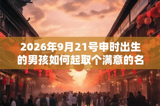 2026年9月21号申时出生的男孩如何起取个满意的名字和五行属性
