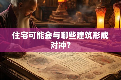 住宅可能会与哪些建筑形成对冲？