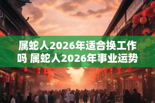 属蛇人2026年适合换工作吗 属蛇人2026年事业运势如何