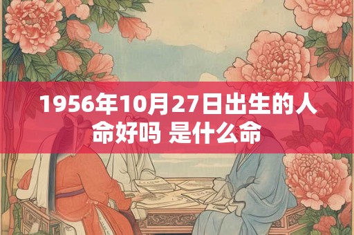 1956年10月27日出生的人命好吗 是什么命 1956年10月27日出生的人命好吗 是什么命