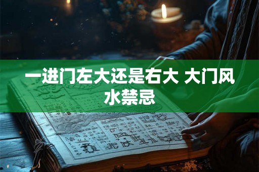 一进门左大还是右大 大门风水禁忌