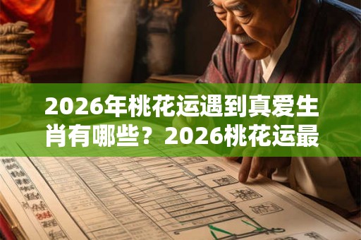 2026年桃花运遇到真爱生肖有哪些？2026桃花运最火的生肖排名