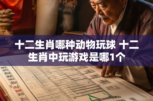 十二生肖哪种动物玩球 十二生肖中玩游戏是哪1个