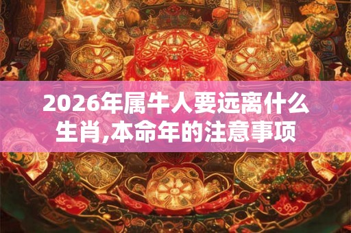 2026年属牛人要远离什么生肖,本命年的注意事项