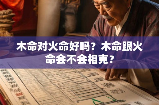 木命对火命好吗?木命跟火命会不会相克? 木命对火命好吗?木命跟火命会不会相克?