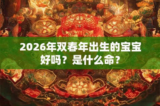 2026年双春年出生的宝宝好吗？是什么命？
