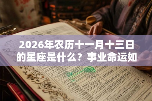 2026年农历十一月十三日的星座是什么？事业命运如何？