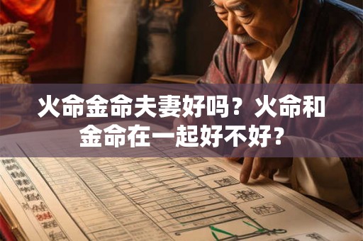 火命金命夫妻好吗？火命和金命在一起好不好？