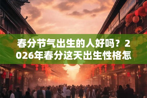 春分节气出生的人好吗？2026年春分这天出生性格怎么样？