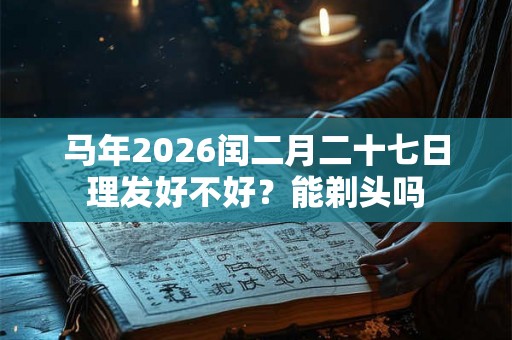 马年2026闰二月二十七日理发好不好?能剃头吗 马年2026闰二月二十七日理发好不好?能剃头吗