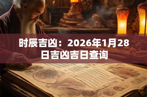 时辰吉凶：2026年1月28日吉凶吉日查询