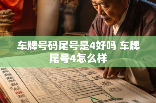 车牌号码尾号是4好吗 车牌尾号4怎么样