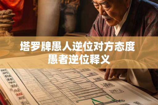 塔罗牌愚人逆位对方态度 愚者逆位释义 塔罗牌愚人逆位对方态度 愚者逆位释义