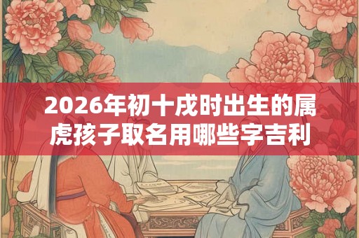 2026年初十戌时出生的属虎孩子取名用哪些字吉利