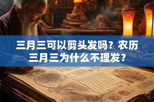 三月三可以剪头发吗？农历三月三为什么不理发？