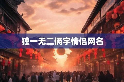 独一无二俩字情侣网名