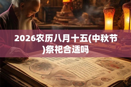 2026农历八月十五(中秋节)祭祀合适吗