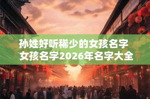 孙姓好听稀少的女孩名字  女孩名字2026年名字大全