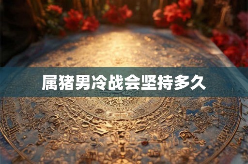 属猪男冷战会坚持多久