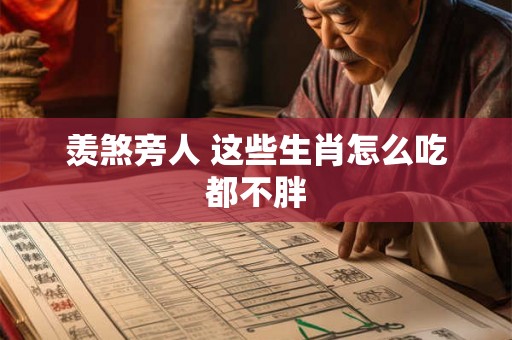 羡煞旁人 这些生肖怎么吃都不胖